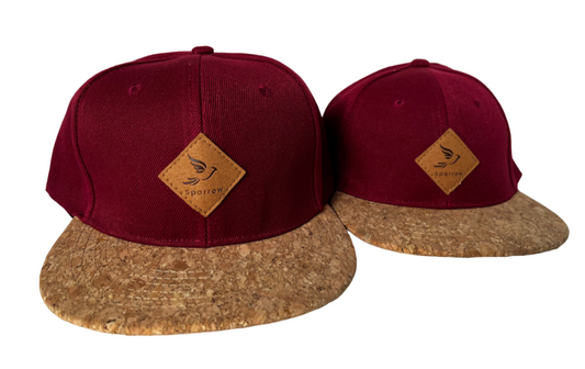 3er Set Sparrow Cap Rot (2xAdult, 1xKid)